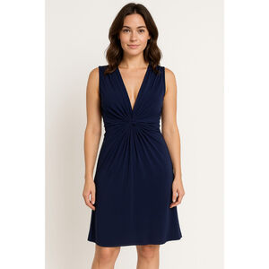 Women’s Krisp Sleeveless V-Neck Dress – Navy Blue – Size 12 – NWOT